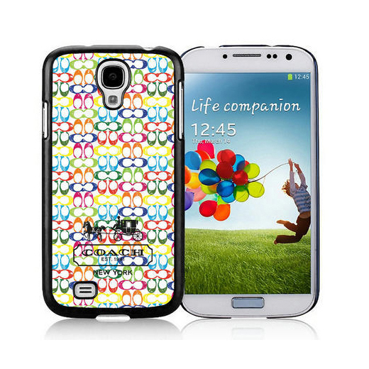 Coach Logo Multicolor Samsung Galaxy S4 9500 AUW - Click Image to Close